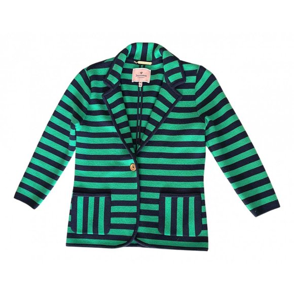 Juicy Couture Jackets & Blazers - Juicy Couture Navy & Green Stripe Blazer Jacket